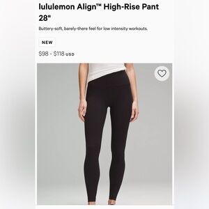 TWO PAIRS size 18 black lulu lemon align leggings